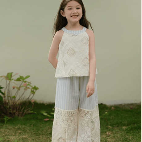 [予約] Ciel Lace Stripe (pants)