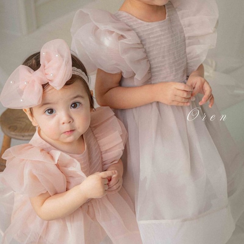 即納] Serena Pintuck Organza Suit / OREN by Hiby