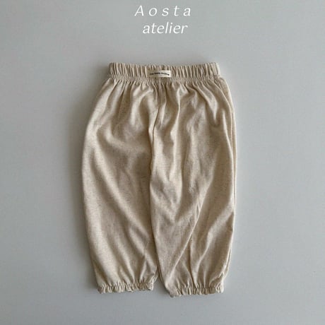 [即納]  linen pants / Aosta(ivory S,L,XL_のみ)