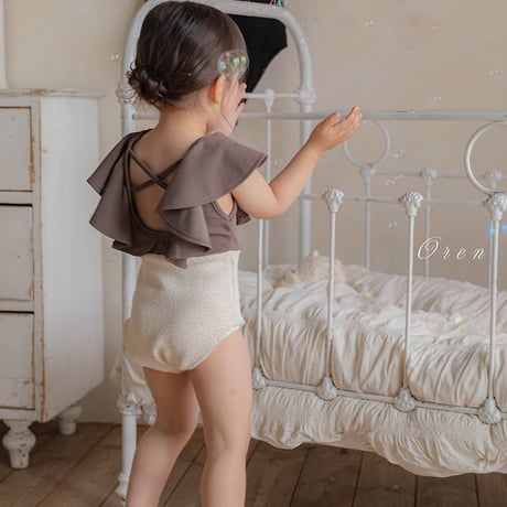 [予約] Pepe Color Block Swimsuit (Kids)/ OREN by Hibyebebe