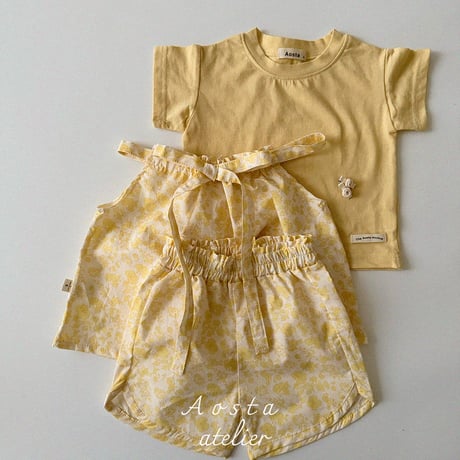 [即納] tambourine blouse / Aosta(blueS_yellowS,Mのみ)