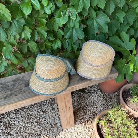 [予約] Soleil Scarf Straw Hat/ OREN by Hibyebebe