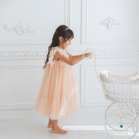 [予約] Rosy flora sha dress (Rosy pink)