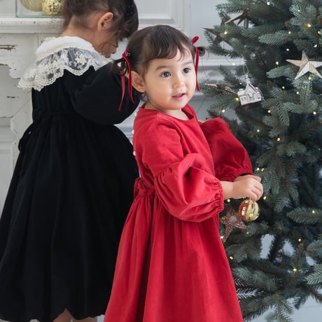 [即納] Diana Christmas dress_Red / Eugenie Candys (M _ size のみ）