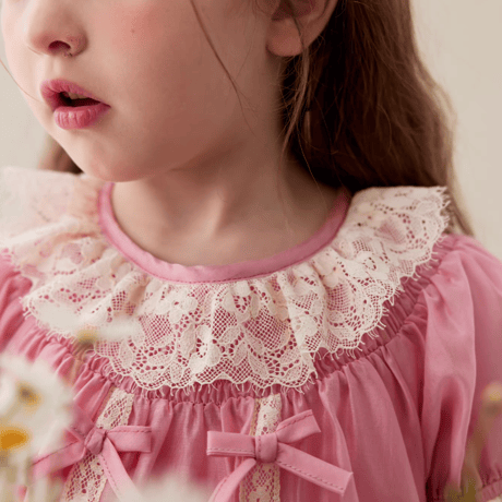 [予約] Sweet Lace Collar Dress