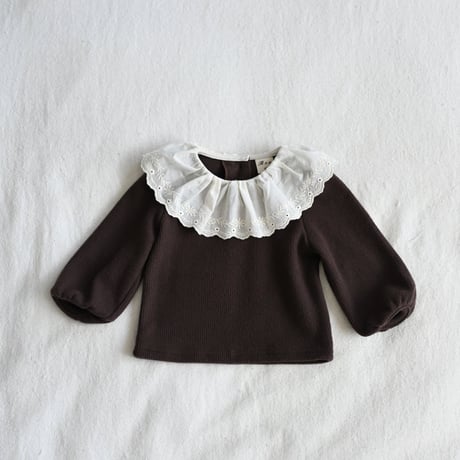 [即納] pleated lace t-shirt / Roa(Mint XSのみ)