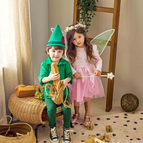 [即納]  Tinker Bell Fairy Dress(Pink/Green)/ Mini Recipe  ( Green S, Pink S_ size のみ   )