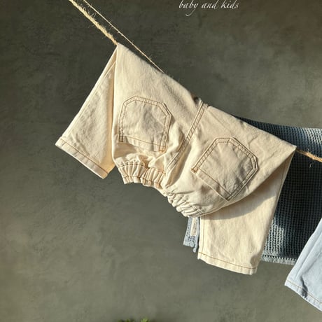 [即納] cotton daily pants / monbebe （ blue M _ size のみ）