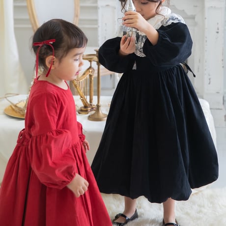 [即納] Diana Christmas dress_Red / Eugenie Candys (M _ size のみ）