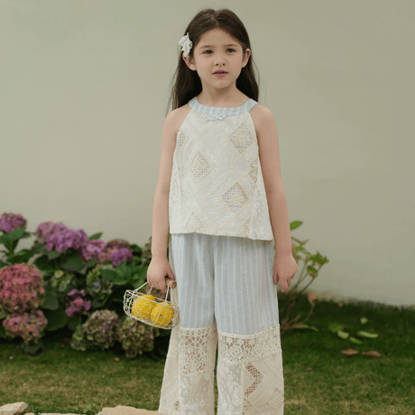 [予約] Ciel Lace Stripe (top)