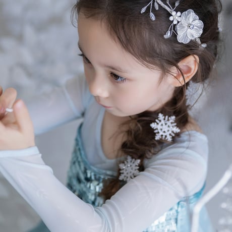 [予約] New Snow Queen Glitter Dress