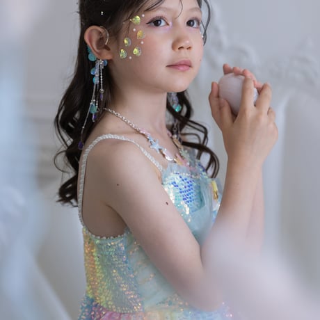 [予約] Aurora Twinkle Dress + ribbon pin SET