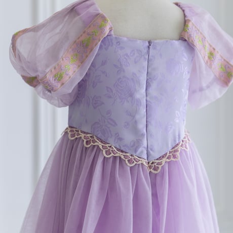 [予約] Lavender Shine Princess Dress (Short, Long)+ tiara & stick set