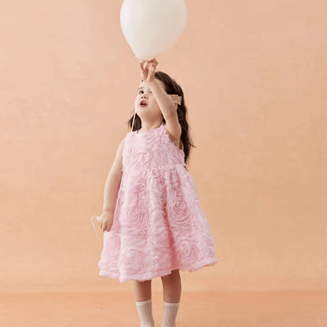 [予約] Pink Rosy Petal Dress