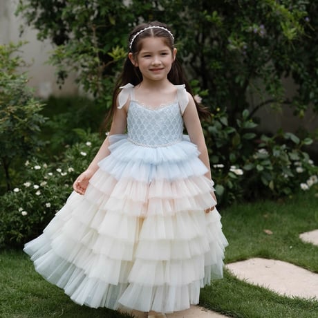 [予約] rainbow fairy tutu dress
