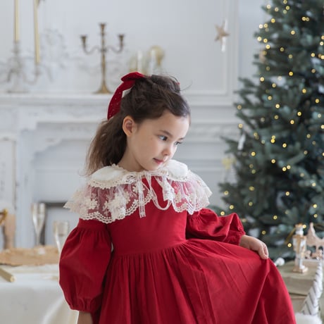 [即納] Diana Christmas dress_Red / Eugenie Candys (M _ size のみ）
