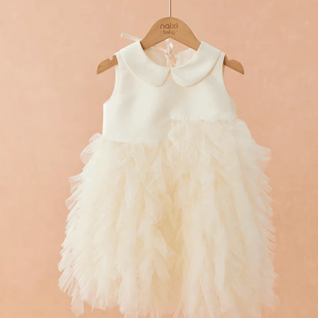 [予約] Cream Puff Tulle Dress