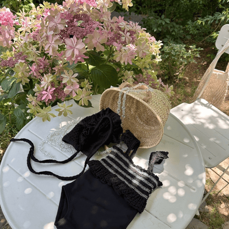 [予約] Spinkle swimsuit (including bonnet) / Monbebe