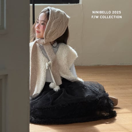 [即納] Rocha Skirt /Ninibello (Ivory XS_のみ)