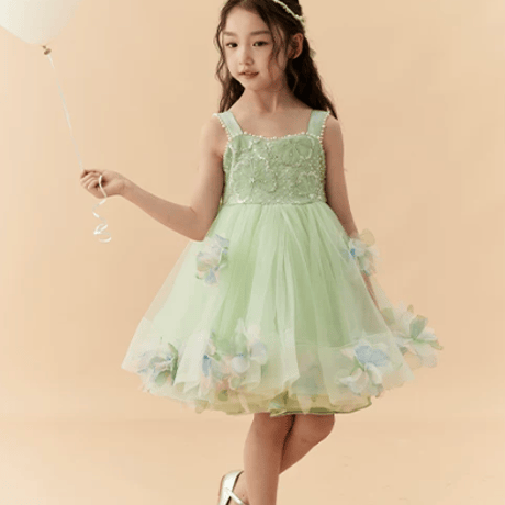 [予約] Mint Blossom Beaded Dress(+Wings)