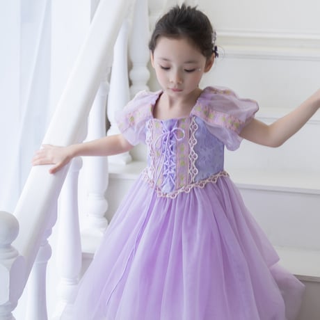 [予約] Lavender Shine Princess Dress (Short, Long)+ tiara & stick set