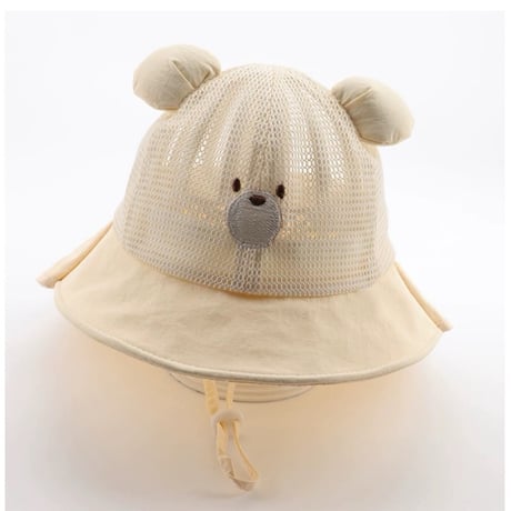 【即納】  sun summer bear hat