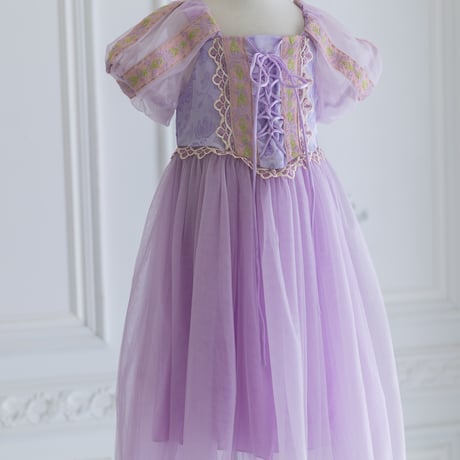 [予約] Lavender Shine Princess Dress (Short, Long)+ tiara & stick set