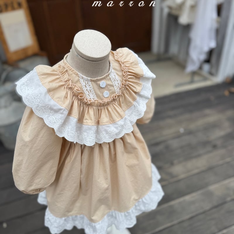 予約] Annes One-Piece (Beige) / marron | Mimiel