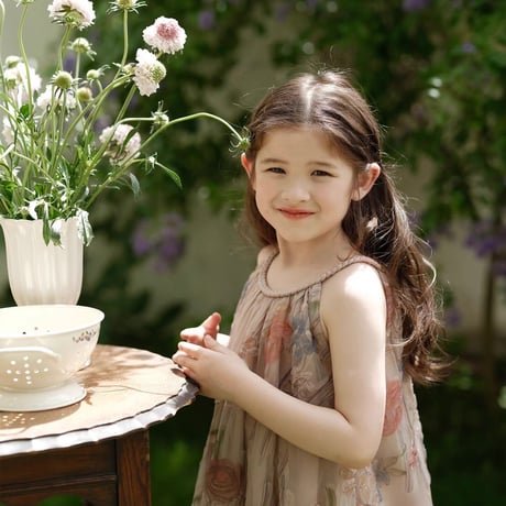 [予約] antique garden bohemian dress