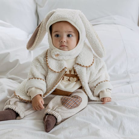 [即納] Rabbit Dumble Hat/M.kids(Cream のみ)