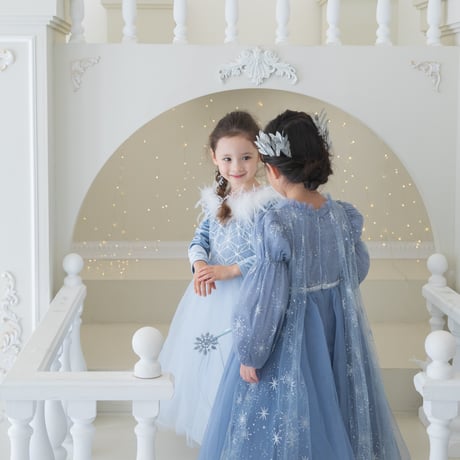 [即納] princess ice blue winter dress