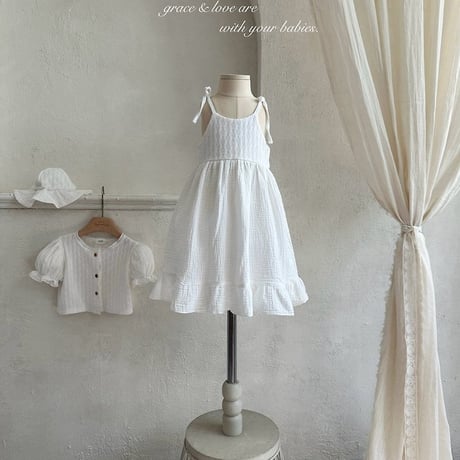 [予約] Rosé knit dress/ Monbebe