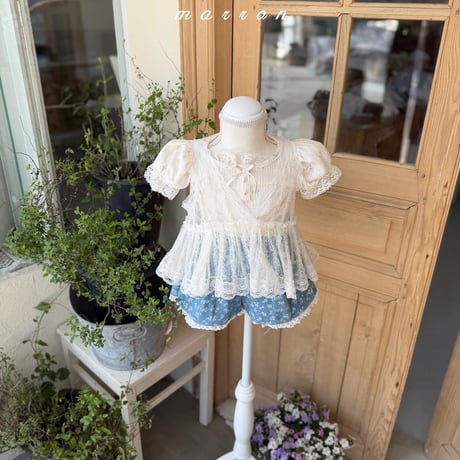 [予約]  Lace scotch bustier /marron
