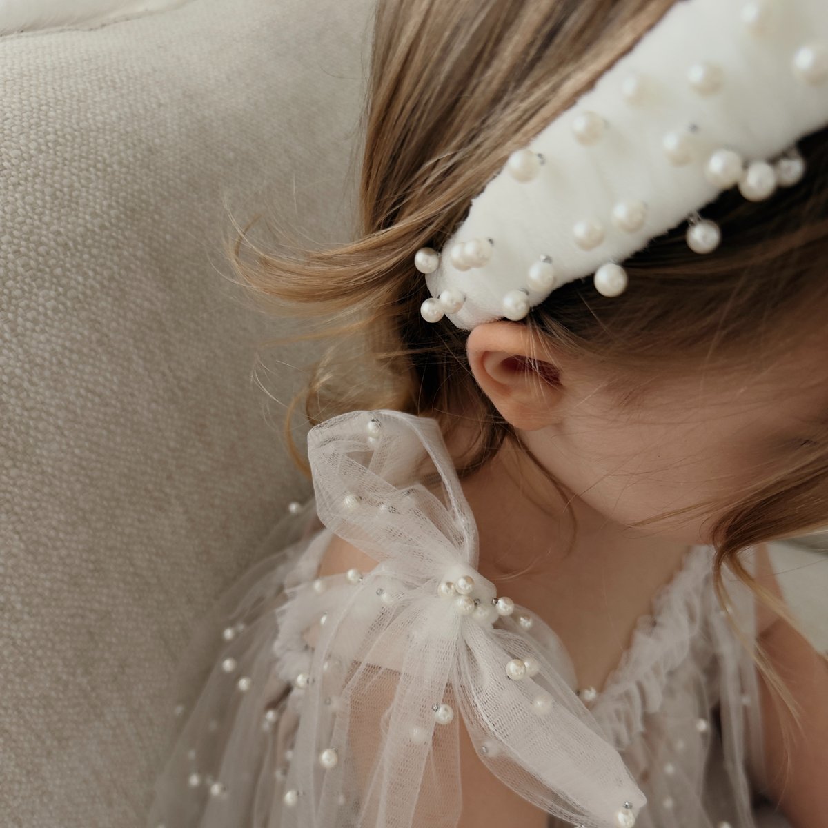 予約】 Pearl Girl hair band /nelia wears | Mimiel