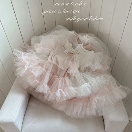 [即納] Rachel Tutu suit/ Monbebe (Peach pink Sのみ)