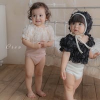 [予約] bebe) Amelia Rose Swimsuit (Hat Set)/ OREN by Hibyebebe