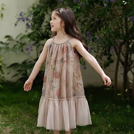 [予約] antique garden bohemian dress