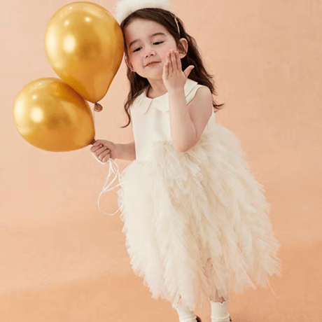 [予約] Cream Puff Tulle Dress