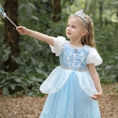 [予約] Crystal shoes Glitter Dress+ tiara & stick set