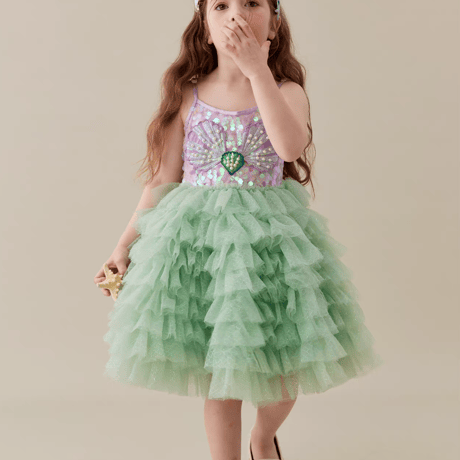 [予約] Mint Sparkle Shell Dress