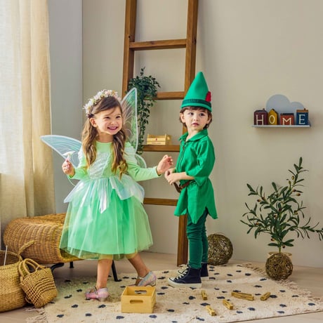 [即納]  Tinker Bell Fairy Dress(Pink/Green)/ Mini Recipe  ( Green S, Pink S_ size のみ   )