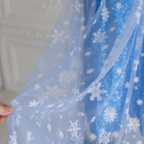 [予約]Snow Queen Glitter Dress (Short, Long) + tiara & stick set❄️