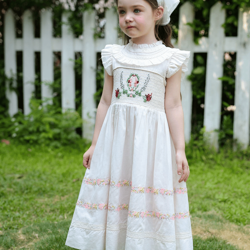 予約] Heirloom Embroidery Dress | Mimiel
