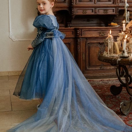 [即納]  Midnight Blue Princess Dress ( 110,140 のみ）