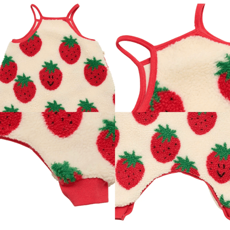 [即納]  Sweet berry rompers