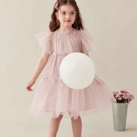 [予約] Powder Pink Tulle Dress