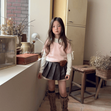 [即納]Angora short sleeve knit/ URBAN RABBIT (JS_size のみ）)