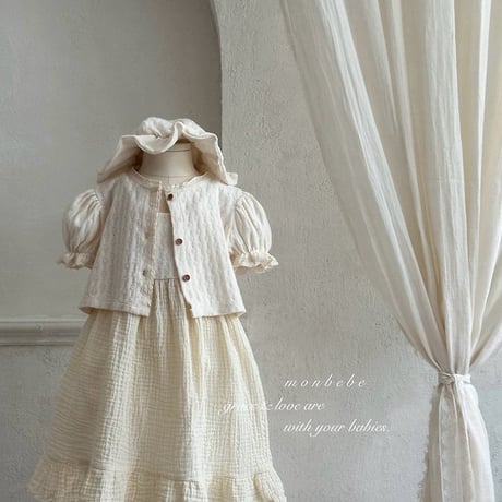 [予約] Rosé knit cardigan/ Monbebe
