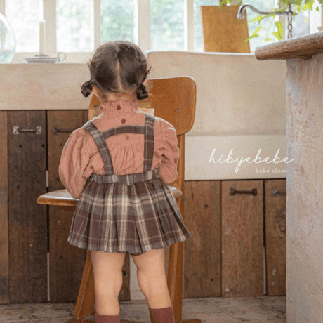[即納] Vella smoke blouse/ Hibyebebe （pink M _ size のみ）