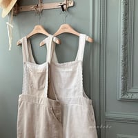 [予約] Pure Linen (adult) Suspenders/ Monbebe